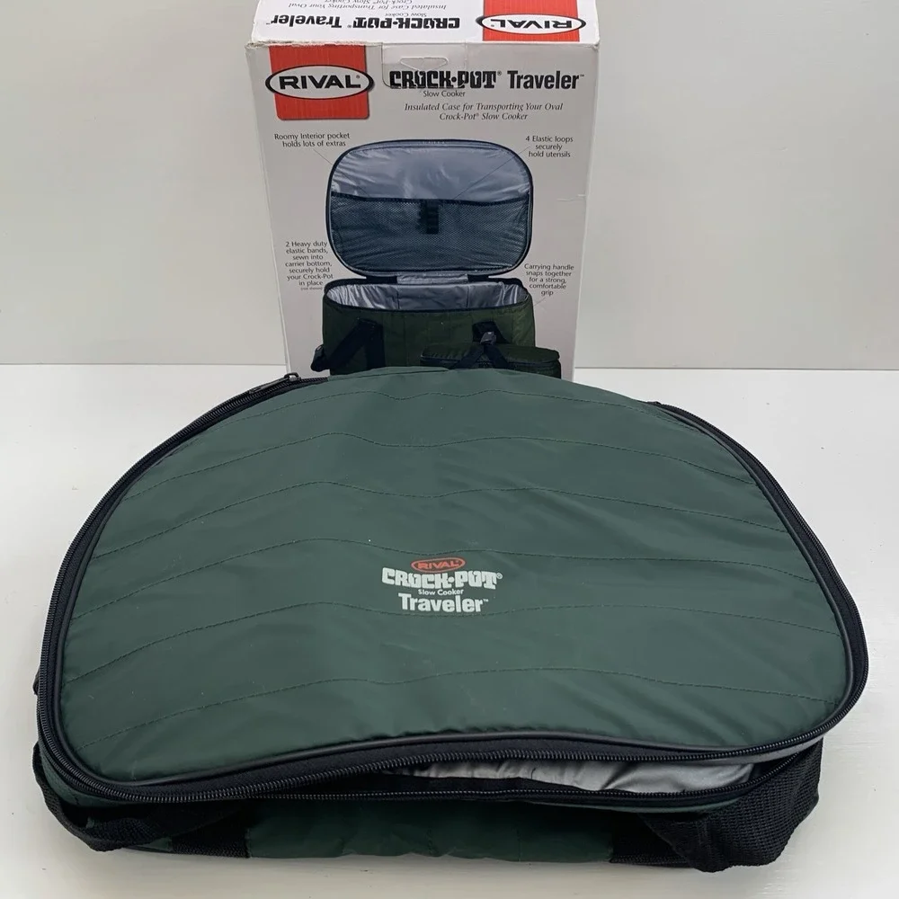 Crock-Pot Traveler Slow Cooker Travel Bag Insulated Carrier 4.5 - 5.5 Qt Oval